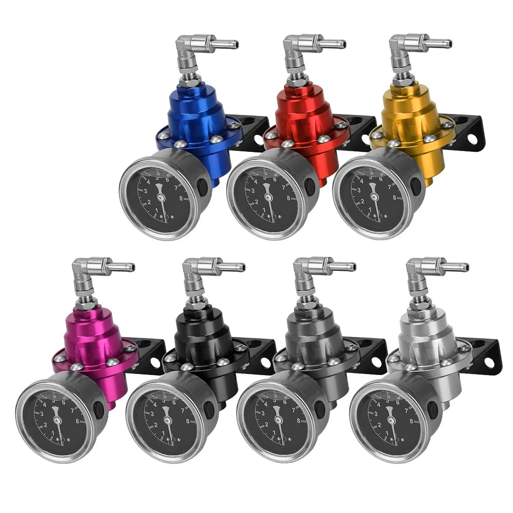 Adjustable Fuel Pressure Regulator Car Accessories Vehicle Refitting fuel Supercharger Aluminum  - Automotive LED Light