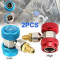 Car Air Conditioner R134A H / L Adapter Quick Coupling AC Coupler Coolant Filter Connector Tools - Automotive LED Light