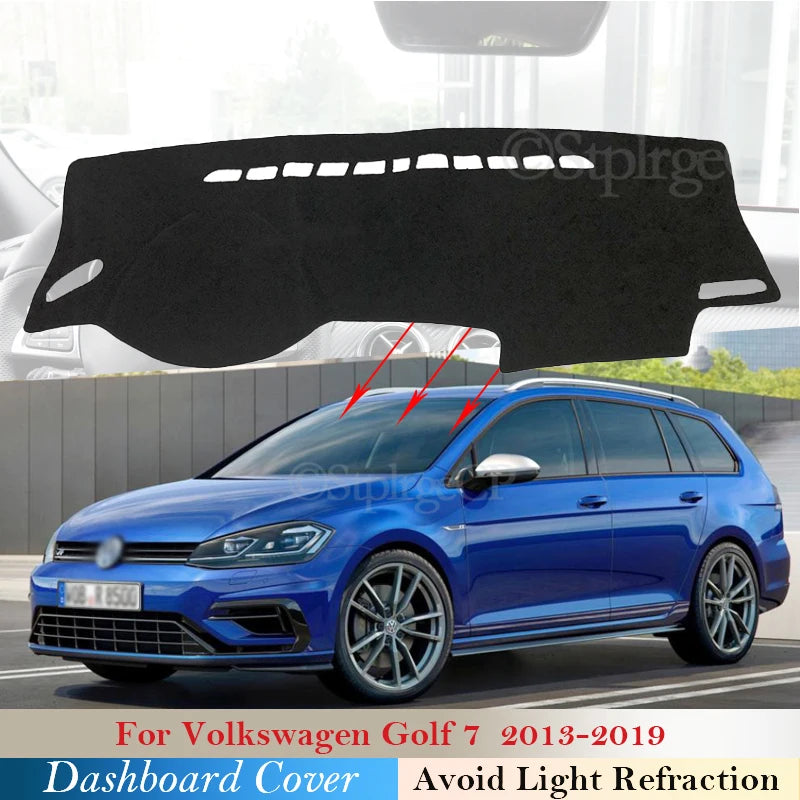 Dashboard Cover Protective Pad for Volkswagen VW Golf 7 MK7 2013~2019 Car Access for Volkswagen MK7 2013-2019 - Automoti