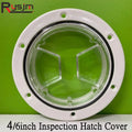 Arrival Round Deck Plate Marine Access Boat Inspection Hatch Cover Plate Cut Out ABS Plastic Ant - Automotive LED Light