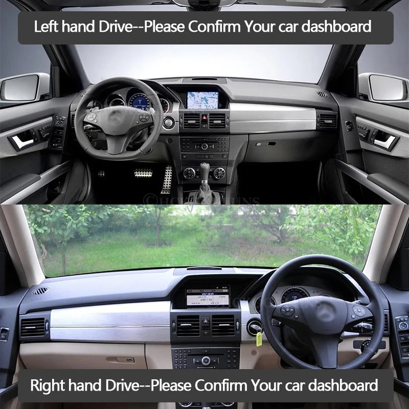 Dashboard Cover Protective Pad for Mercedes Benz GLK X204 Car Accessories Sunsha for Mercedes X204 - Automotive LED Ligh