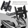 For HONDA PCX150 PCX125 PCX 125 PCX 150 Motorcycle Accessories CNC Handlebar Mobile Phone Holder - Automotive LED Light