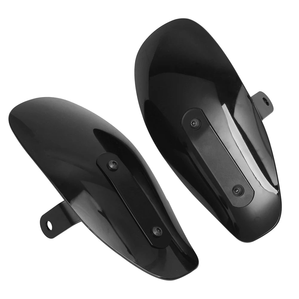 Universal Motorcycle Black Handlebar Hand Guard Handguard Wind Protector Shield For Harley XL 88 - Automotive LED Light