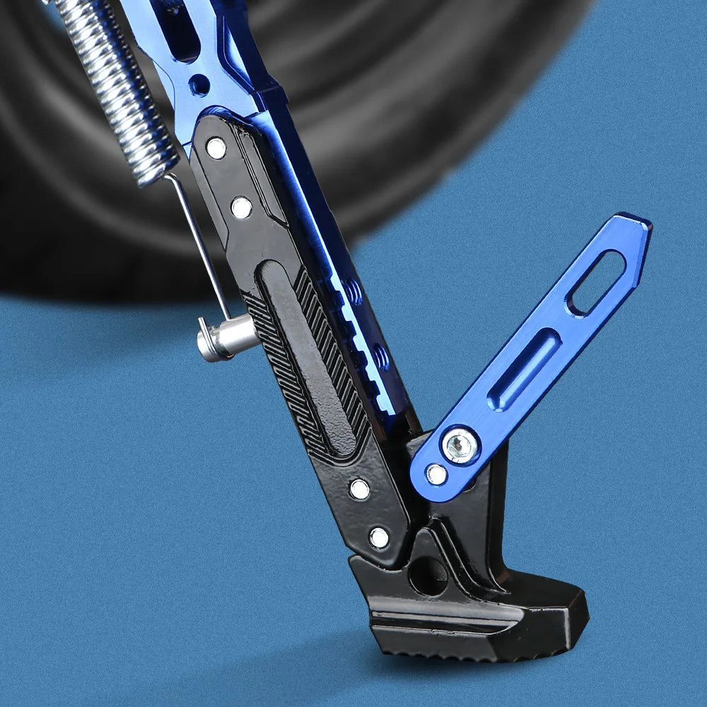 Kick Stand Parking Bracket Adjustable Kickstand Motorcycle Accessories Foot Side Stand for Elect - Automotive LED Light
