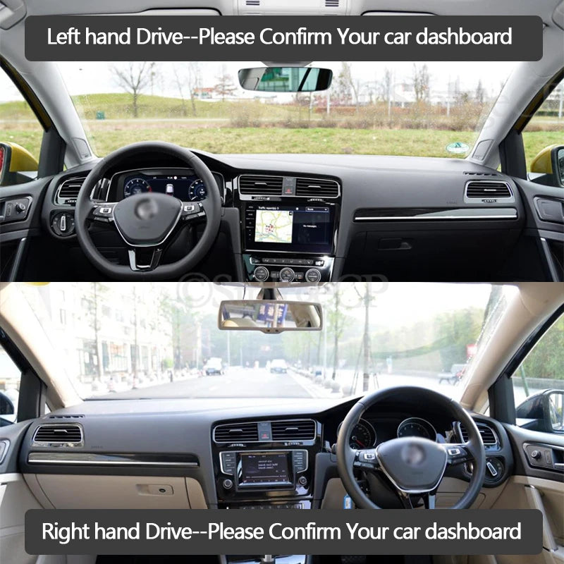 Dashboard Cover Protective Pad for Volkswagen VW Golf 7 MK7 2013~2019 Car Access for Volkswagen MK7 2013-2019 - Automoti
