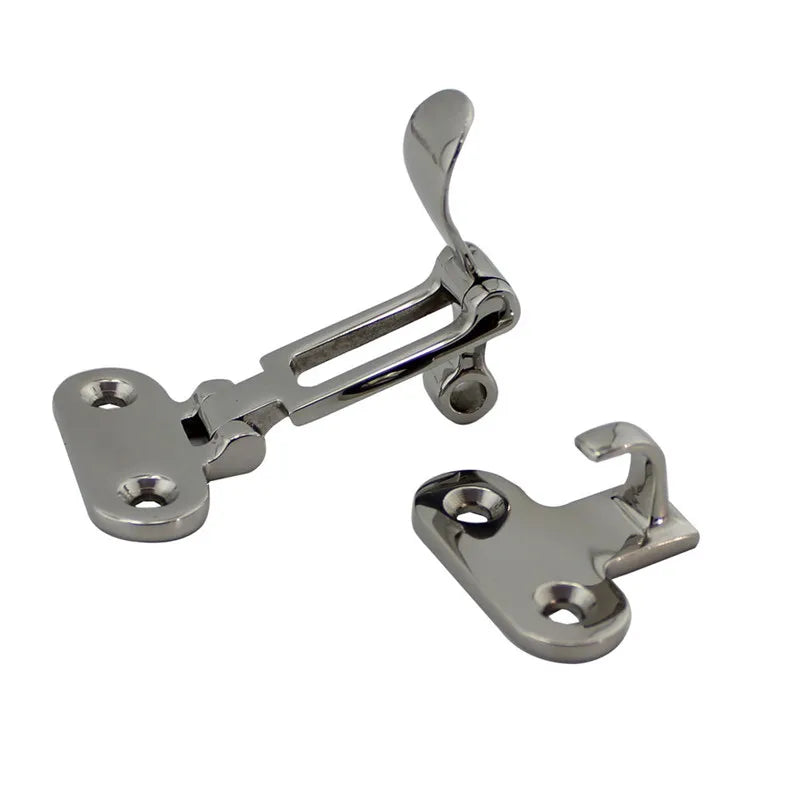 Marine Boat Stainless Steel Locker Hatch Anti-Rattle Latch Fastener Clamp 4-3/8" for marine hard - Automotive LED Light