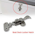 Marine Boat Stainless Steel Locker Hatch Anti-Rattle Latch Fastener Clamp 4-3/8" for marine hard - Automotive LED Light