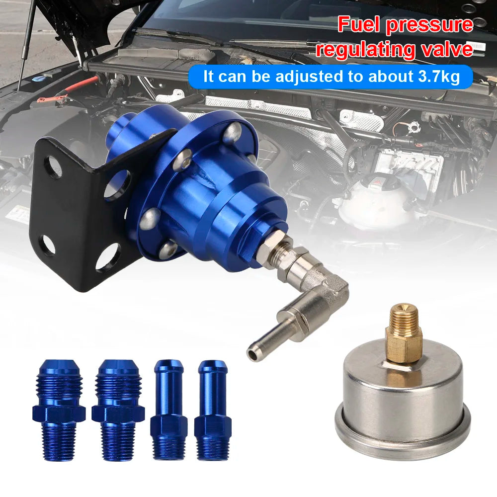 Adjustable Fuel Pressure Regulator Car Accessories Vehicle Refitting fuel Supercharger Aluminum  - Automotive LED Light
