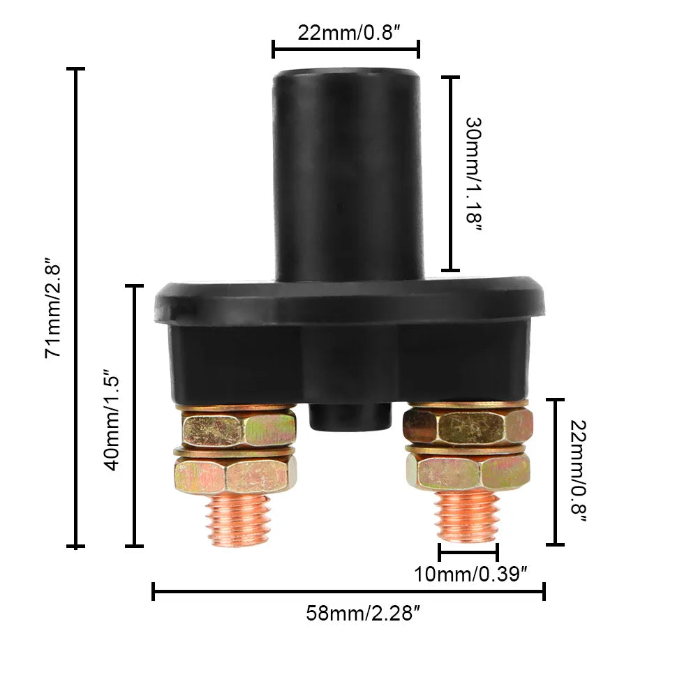 24V 12V Battery Switch Car Toggle Main Master Circuit Breaker Isolator Cut Off Tools Truck 4x4 A - Automotive LED Light