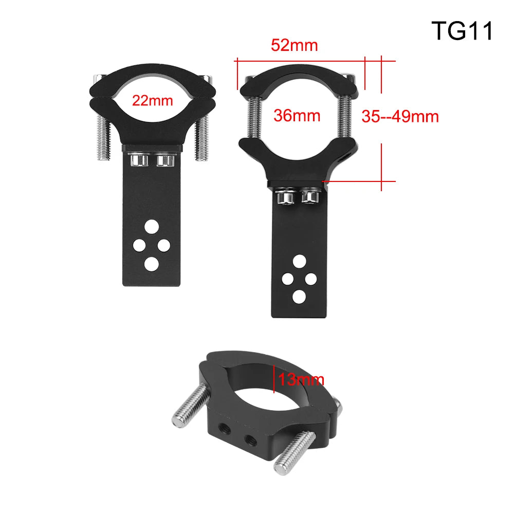 TG11/TG13 Motorcycle Headlight Bracket Spotlight Holder Universal Mount Adjustab for TG13 TG11 - LED Motorcycle Light
