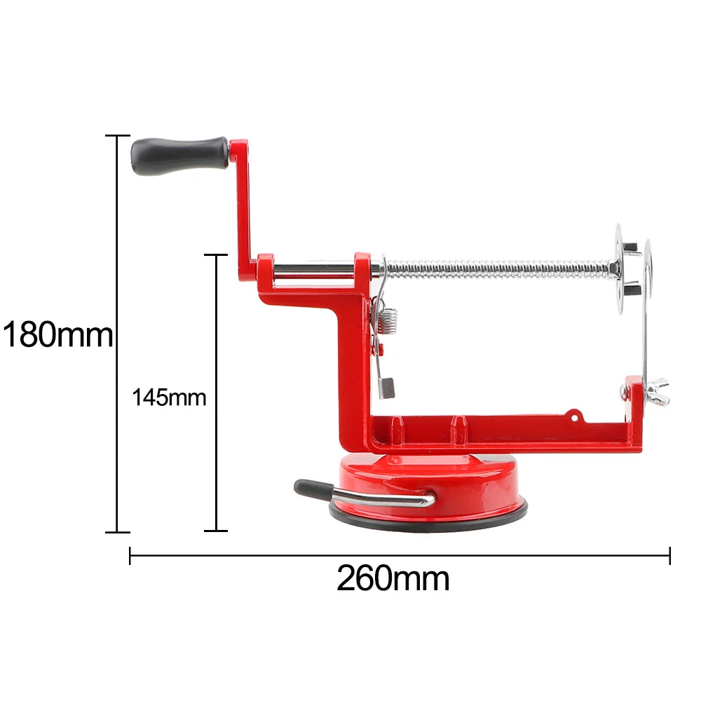 HILIFE Twisted Potato Apple Slicer Manual Stainless Steel Spiral French Fry Cutter Vegetable Spi - Automotive LED Light