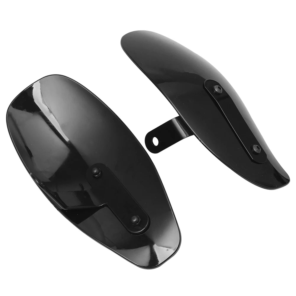 Universal Motorcycle Black Handlebar Hand Guard Handguard Wind Protector Shield For Harley XL 88 - Automotive LED Light