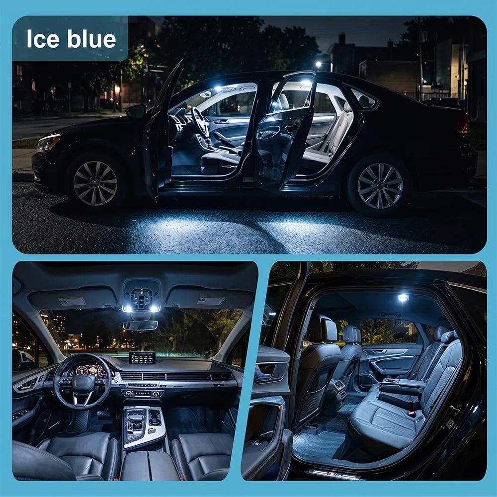 2003-2010 Audi A8 S8 D3 LED Interior Light Kit (14-Piece) - Canbus Error Free - PawsCotton