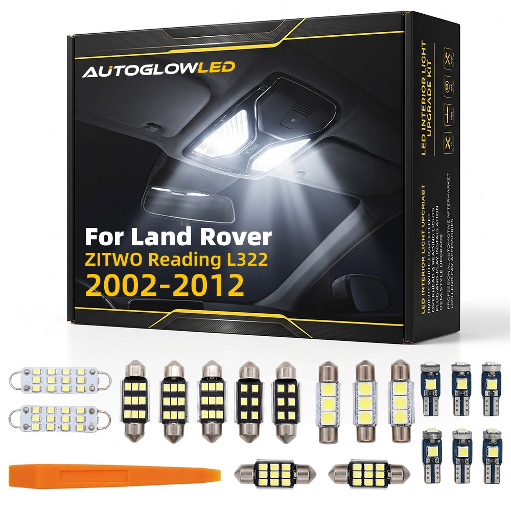 For Land Rover ZITWO Reading L322 2002-2012 LED Interior Light Kit Canbus Error Free Dome Map Trunk Footwell Door | AUTOGLOWLED