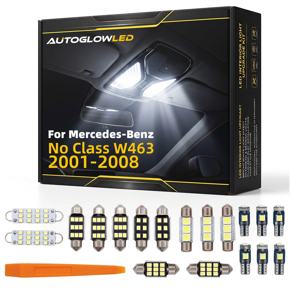 For Mercedes-Benz No Class W463 2001-2008 0-Piece LED Interior Light Kit Canbus Error Free | AUTOGLOWLED
