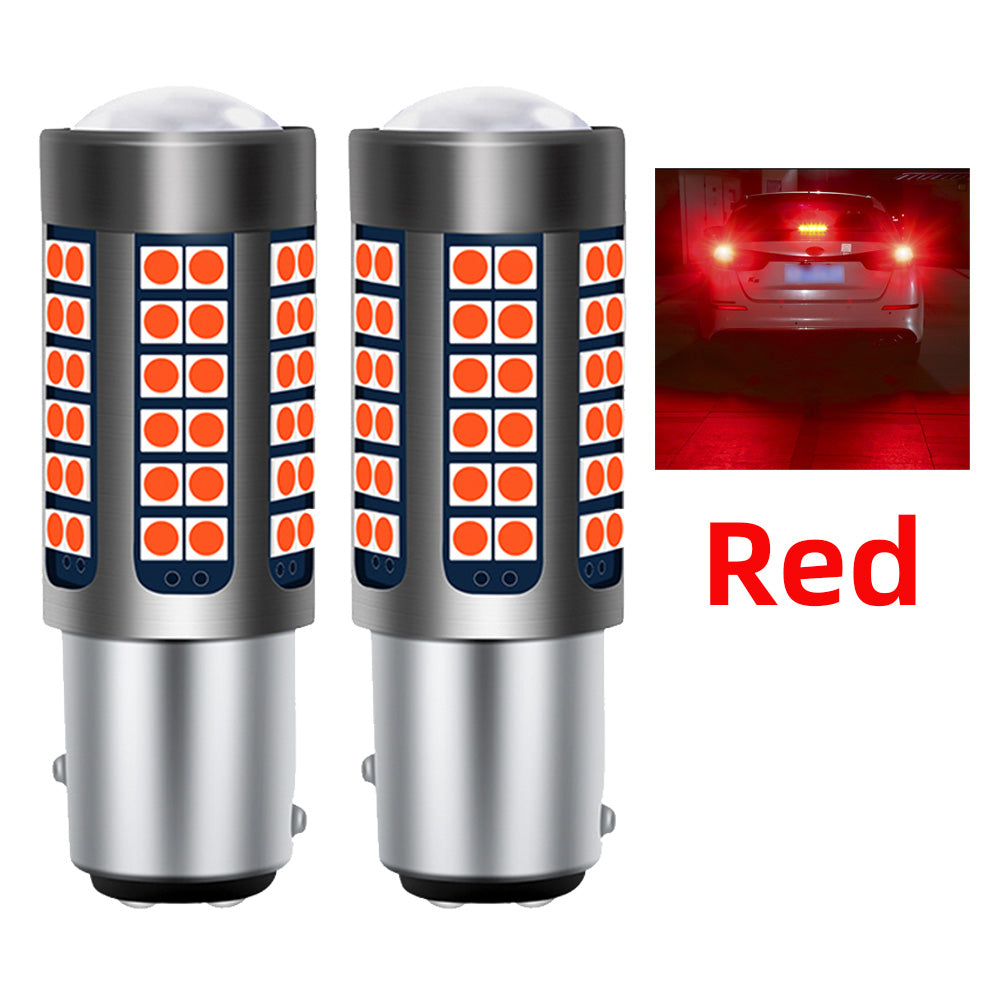 AutoGlowLED 1157 BAY15D P21/5W LED Brake Stop Light Bulbs for Citroen