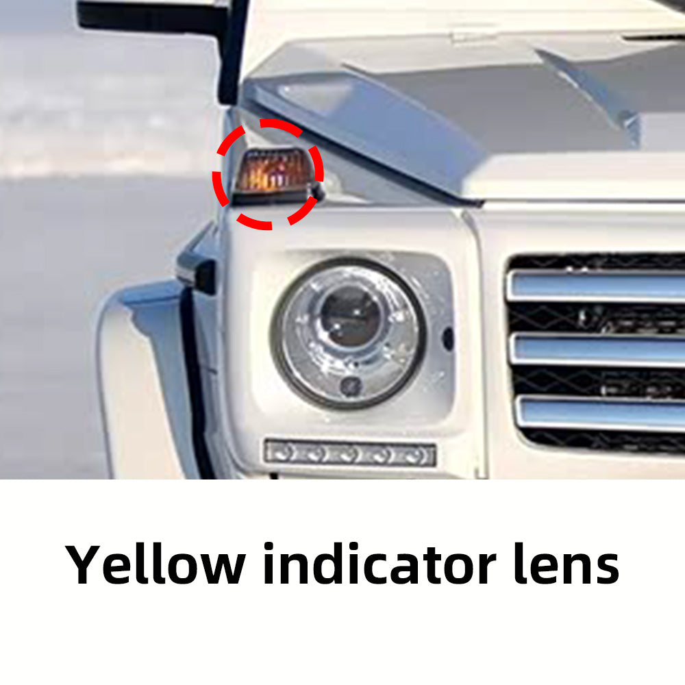 AutoGlowLED Turn Signal LED Bulbs for Mercedes Benz G-Class W461 W463, Amber Yellow, 2pcs