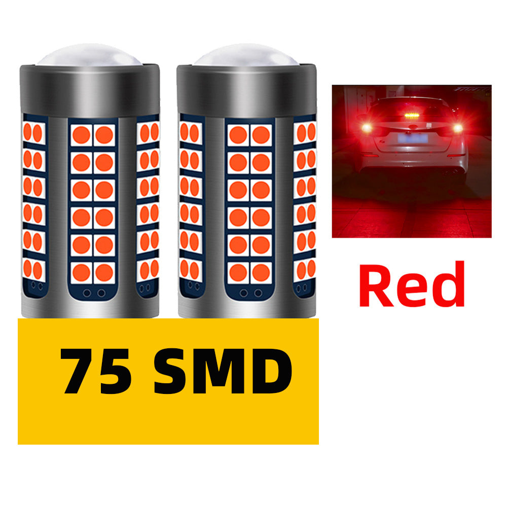AutoGlowLED 2pcs Car LED Brake Stop Light Bulbs Red for Jeep Grand Cherokee