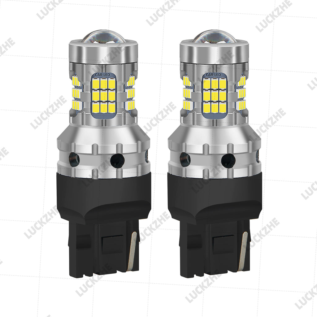 AutoGlowLED T20 7440 LED Reverse Light Bulbs for Citroen, 6000K Xenon White