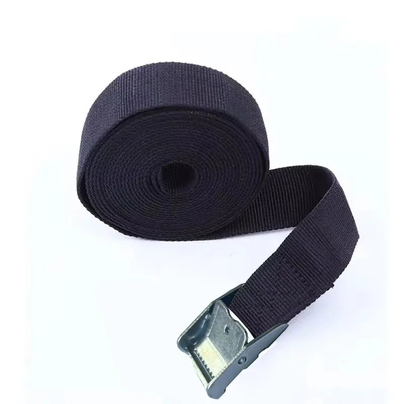 3pcs 2M Buckle Tie-Down Belt cargo straps for Car motorcycle bike With Metal Buckle Tow Rope Str - Automotive LED Light