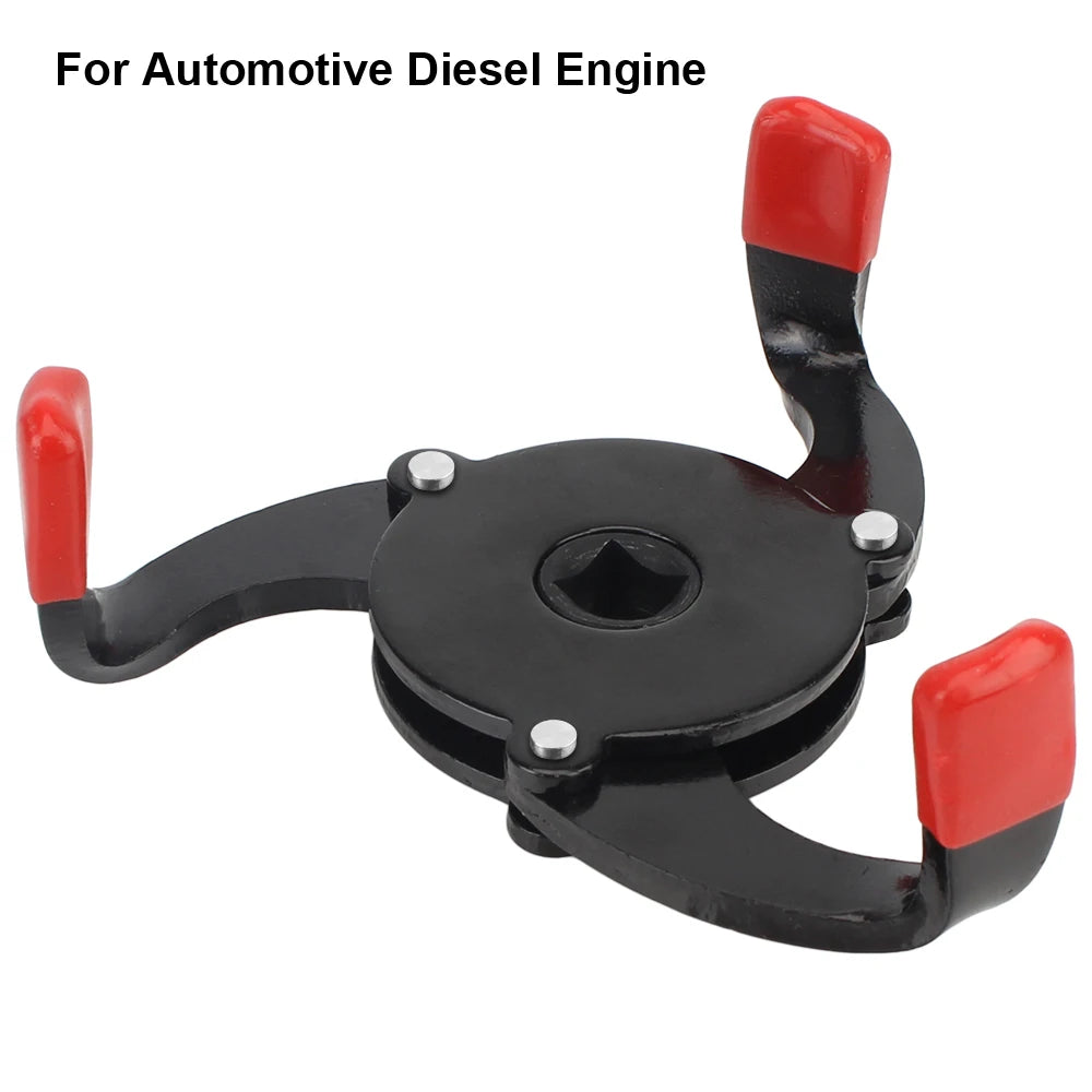 Car Oil Filter Wrench 3-Jaw Spanner Remover Repair Tools Oil Change Accessories Truck Trailer Of - Automotive LED Light