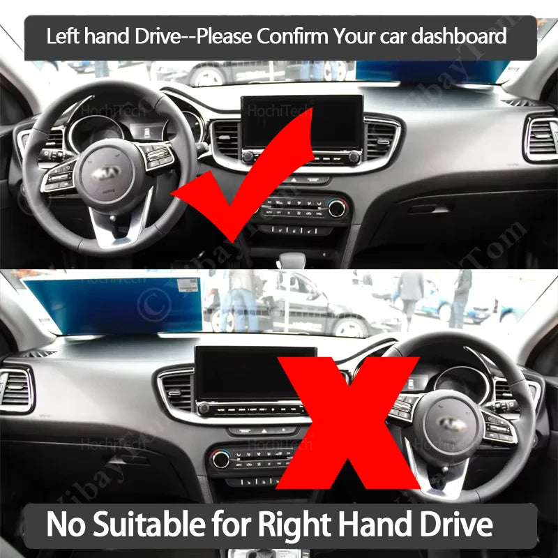 For KIA CEED XCEED GT 2019 2020 2021 2022 2023 2024 2025 Dashboard Mat Dashmat Cover Pad Sunshad - Automotive LED Light