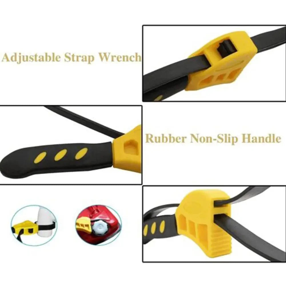Auto Repair Filter Multi-function Hardware Tool 6-inch Multi-function Belt Wrench Plastic Adjust - Automotive LED Light