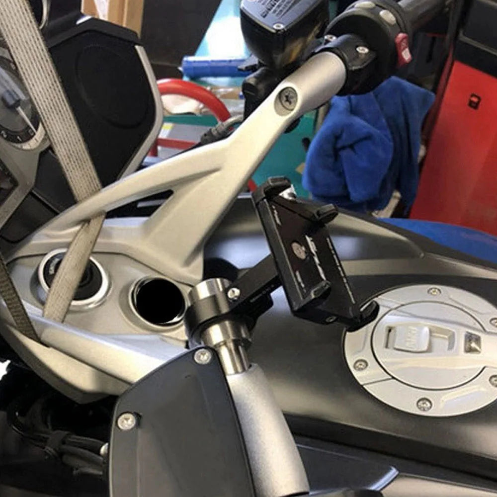Motorcycle Mobile Phone Bracket Extension Rod Fit For BMW K1600GT K1600GTL K1600B R1200RT R1250R - Automotive LED Light