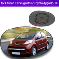 Stplrgecp Passenger Side Driver Side Left or Right Door Side Wing Mirror Glass L for Peugeot C1 - Automotive LED Light
