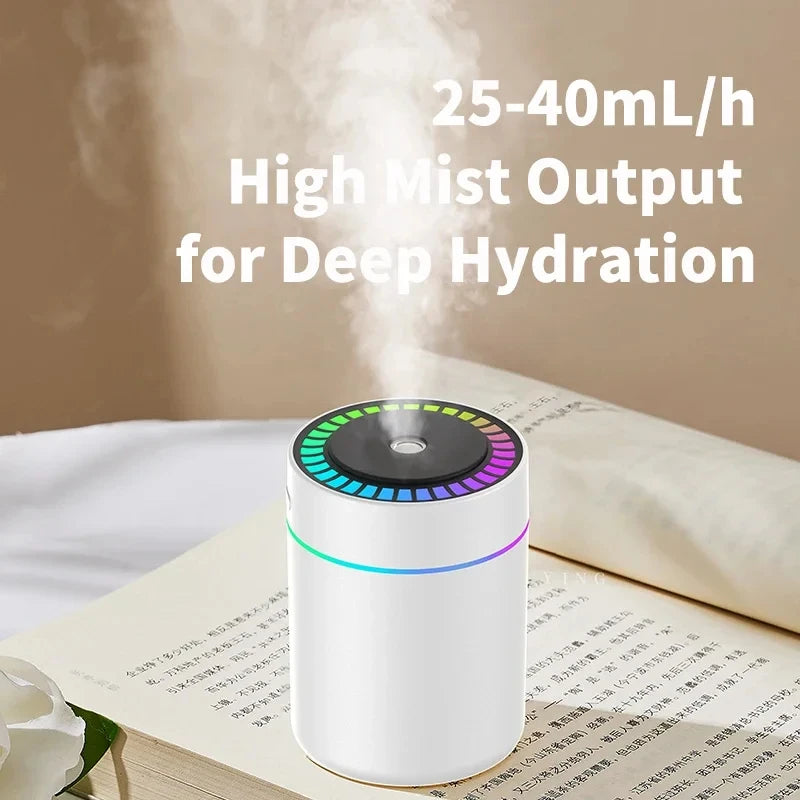 180ML Mini Air Humidifier USB Electric Aroma Diffuser Essential Oil Purifier Aromatherapy Mist M - Automotive LED Light