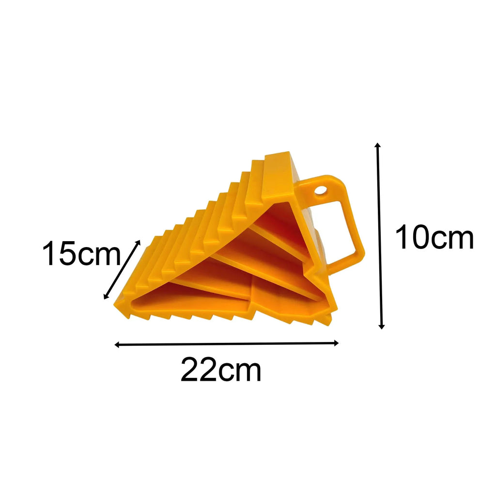 2 Pieces Wheel Chock with Handles Rubber Wheel Chocks Stop Block Replaces for Car Car Truck Trai - Automotive LED Light