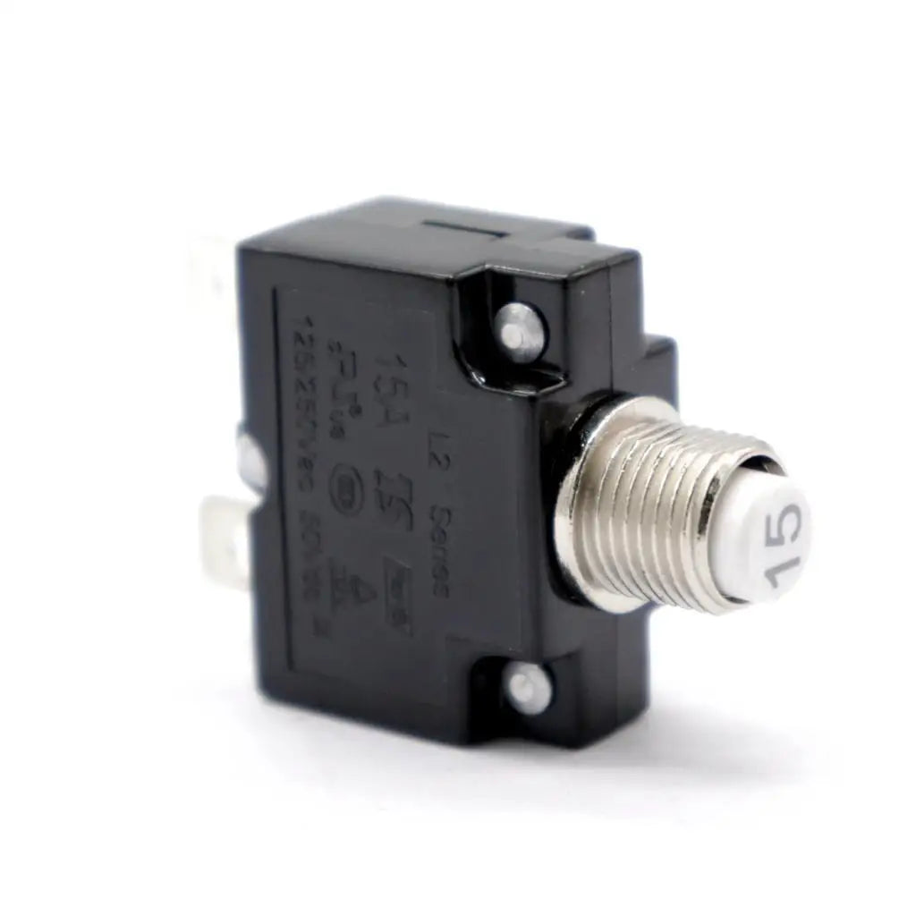 Push Button Circuit Breaker Manual Reset White Switch Waterproof Transparent Cover Overload Prot - Automotive LED Light