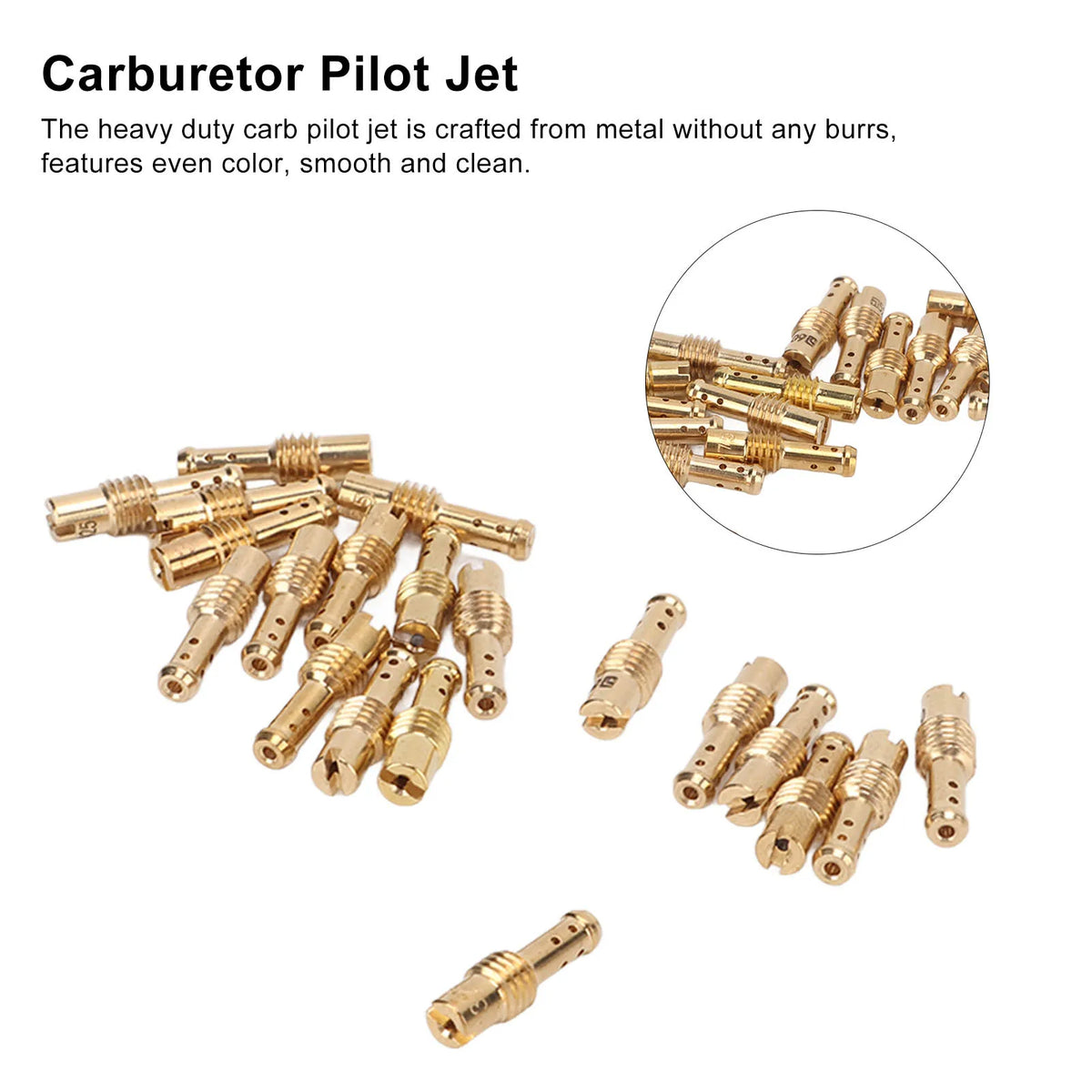 20PCS 12.5‑60 Motorcycle Carburetor Main Jets Slow Pilot Jets Kit for MIKUNI VM TM TMX Carbs Car - Automotive LED Light