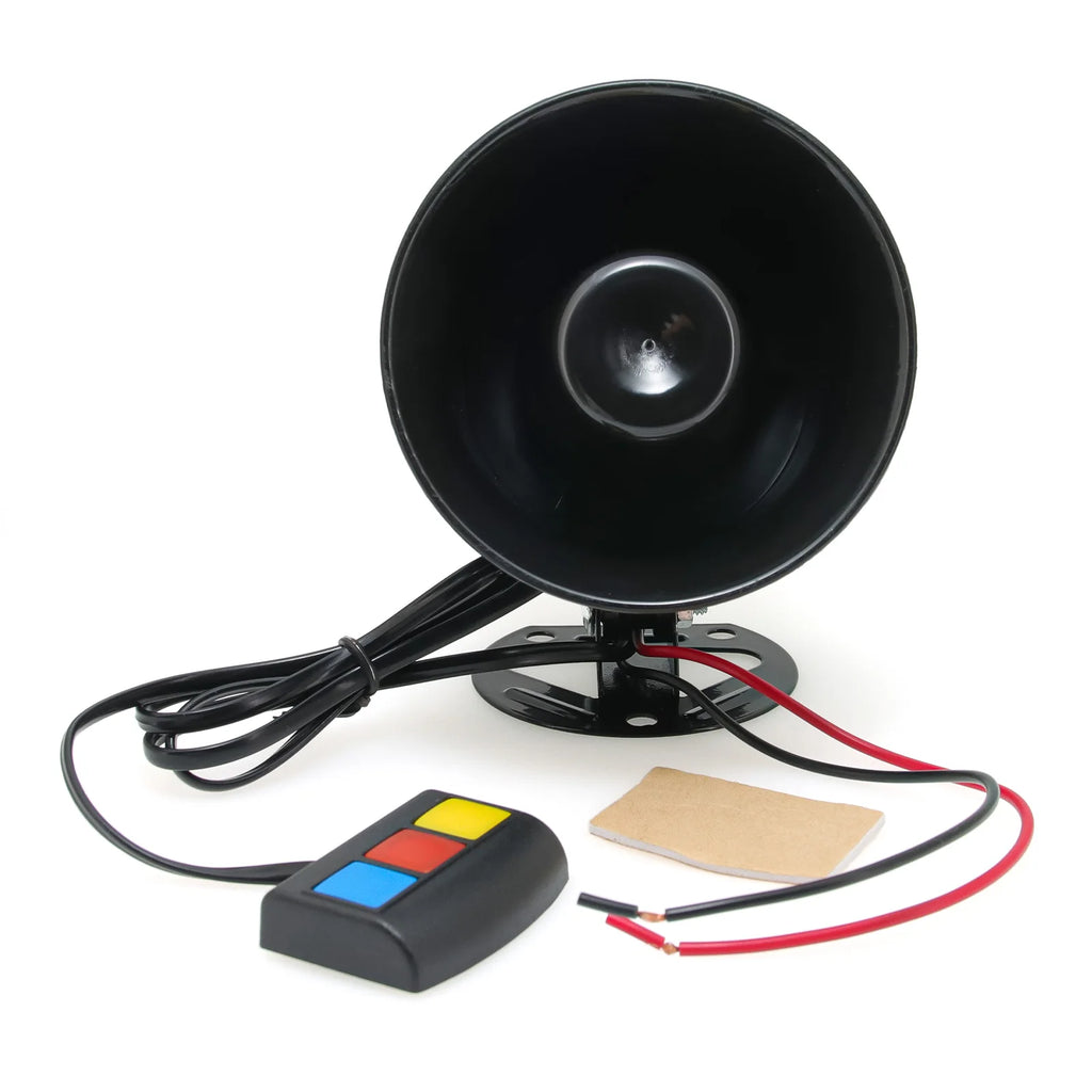 115dB Motorcycle 3 sounds horn 12V DC Auto 3 tone Car horn Motorcycle 3 voice Horn Siren Loud Sp - Automotive LED Light