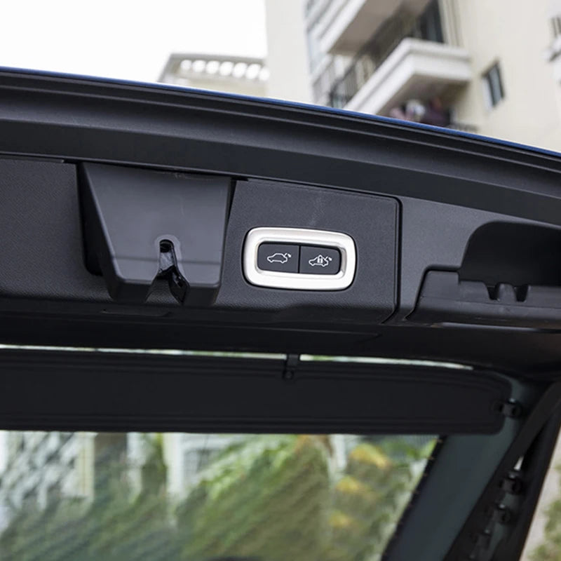 For Volvo XC60 2018 2019 2020 2021 2022 2023 2024 2025 Stainless Car Rear Trunk Switch Button Co - Automotive LED Light