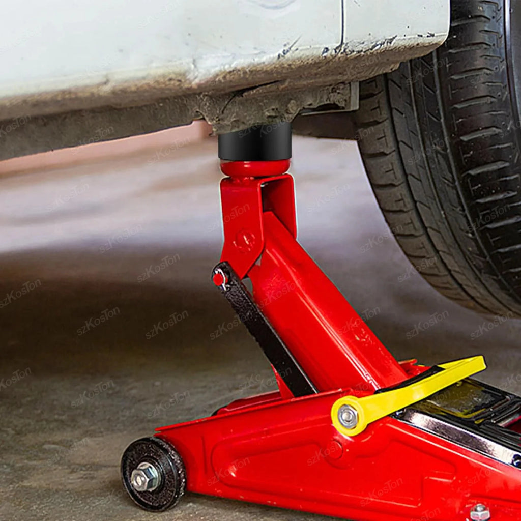 Universal Car Lift Jack Support Stand Rubber Pads Frame Protector Wheel Dolly Slotted Floor Fram - Automotive LED Light