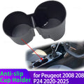 For Peugeot 2008 208 P24 2020-2025 Anti-Slip Storage Box Water Cup Holder Anti D for Peugeot P24 2020-2025 - Automotive