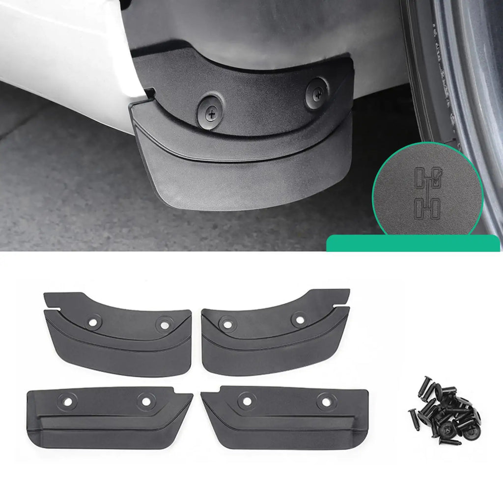 High Flexibility Mud Flaps Durable Splash Guards Mudguard Protector Fit for Tesla Model - Automotive LED Light
