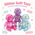 Stress Anxiety Relief 1pc Glitter Silicone Baby Squeeze Toys Slow Rebound Fidget Toys Soft Satis - Automotive LED Light