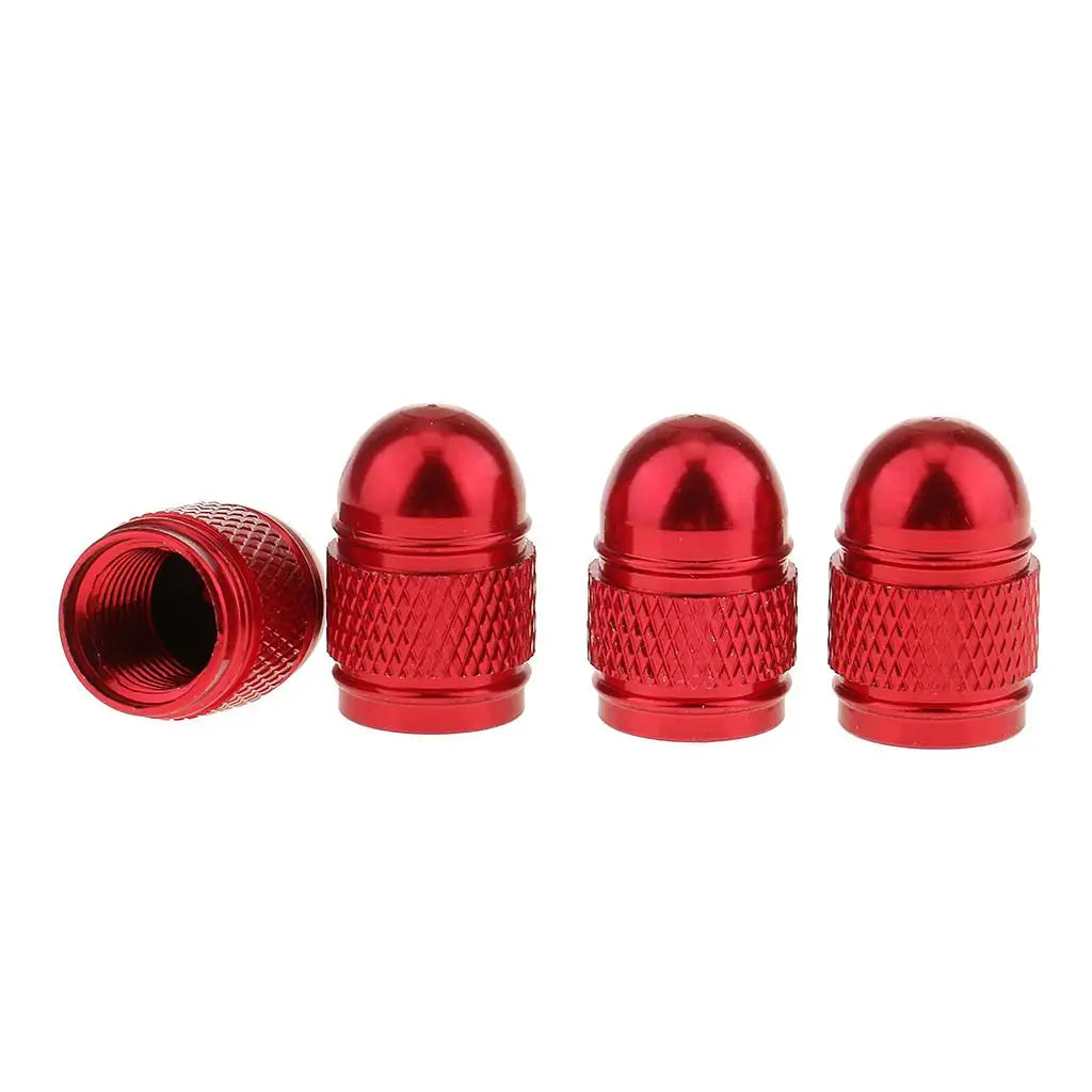 Tire Valves Metal Anodized Valve Caps Universal Wheel Dust Cover Automotive Accessories for Car  - Automotive LED Light