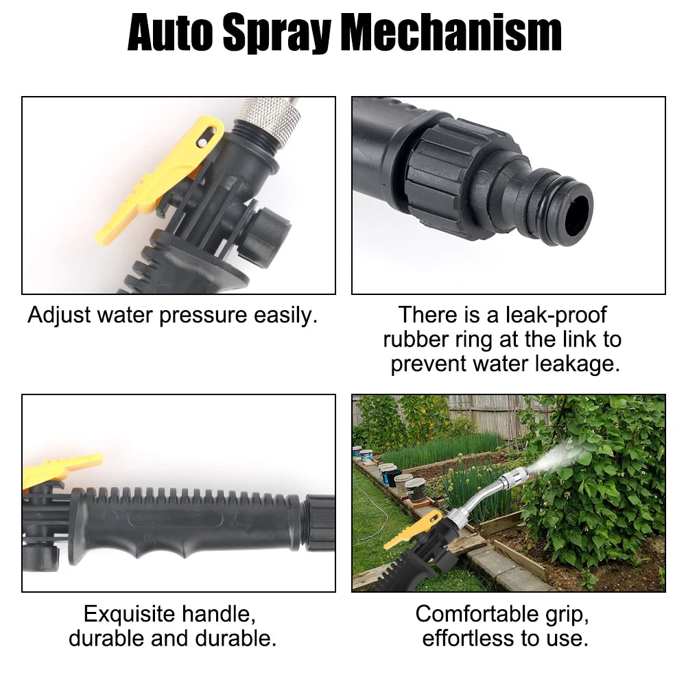 High Pressure Washer Wash Gun Car Washer Nozzles Sprayer Jet Watering Spray Sprinkler Atomizing  - Automotive LED Light