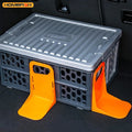 2/1pcs Auto Trunk Organizer Rack Luggage Box Stand Shake-proof Fence Storage Holder Tools Multif - Automotive LED Light