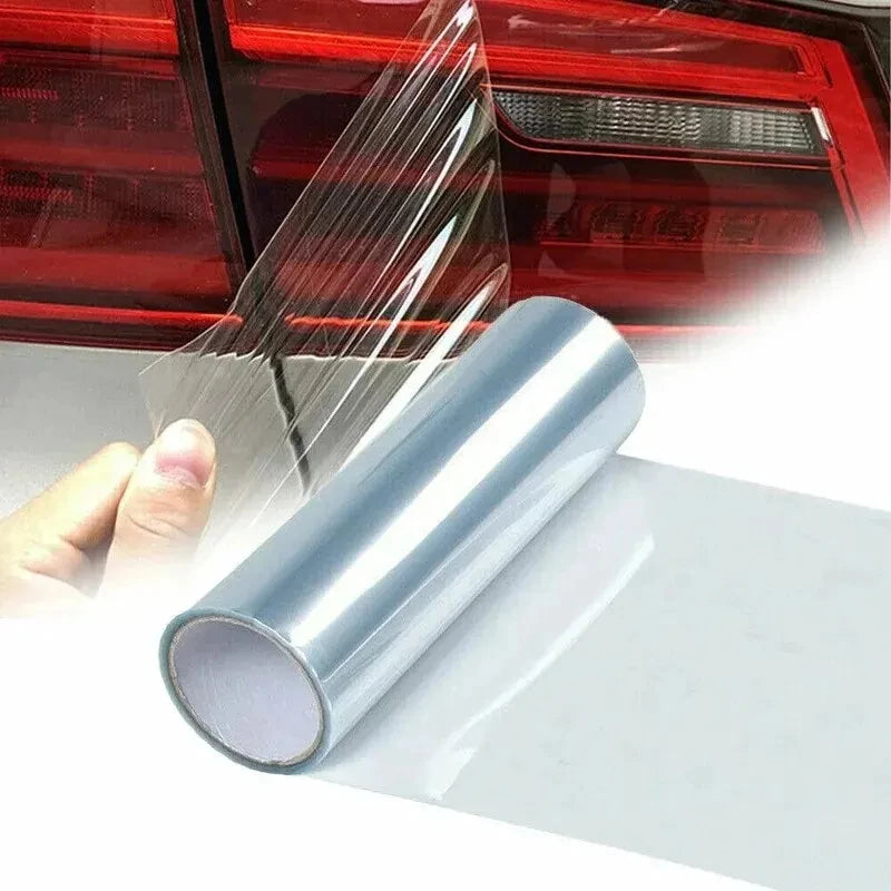 30x120cm Clear Light Vinyl Film Car Tint Sticker Headlight Taillight Fog Lamp Rear Lamp Cover De - Automotive LED Light