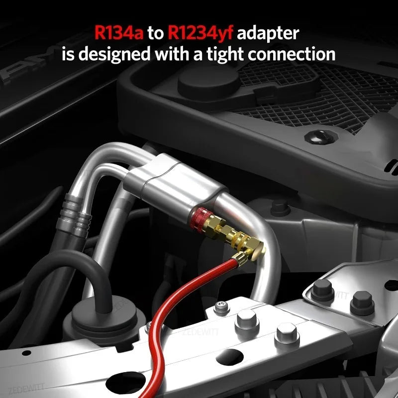 14mm Female X 1/4" SAE Male Durable R1234YF Low Side Quick Connector For Car Air Conditioning Co - Automotive LED Light