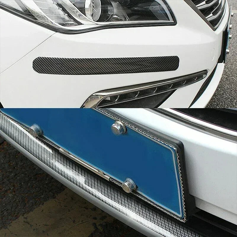 Universal Car Stickers Doorsill Bumper Threshold Step Carbon Fiber Protector Guard Strip Sticker - Automotive LED Light