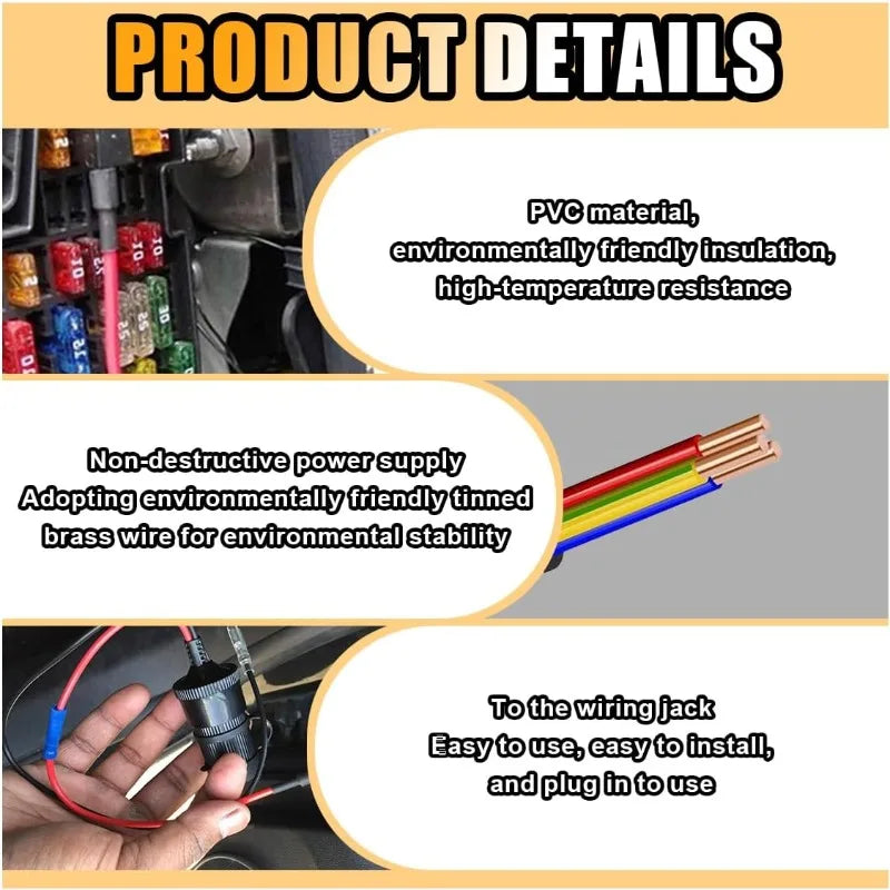 APM Tap Mini Blade Micro 5/10Pcs Add-a-Circuit Adapter 12V Car Fuse Box Holder Auto Motri Insura - Automotive LED Light