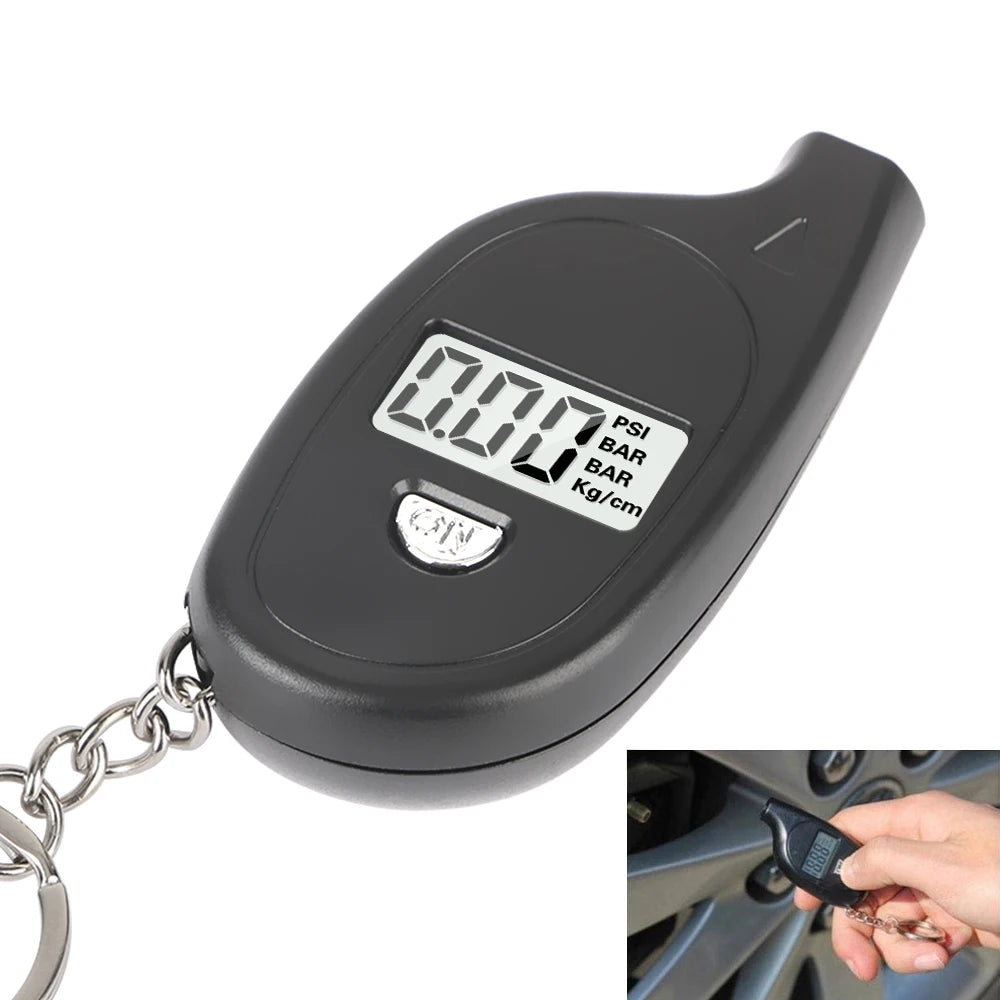 0.2-10 Bar 3-150PSI Digital Tester Gauge Car Tire Pressure Test Meter Tyre Diagnostic Truck Dirt - Automotive LED Light