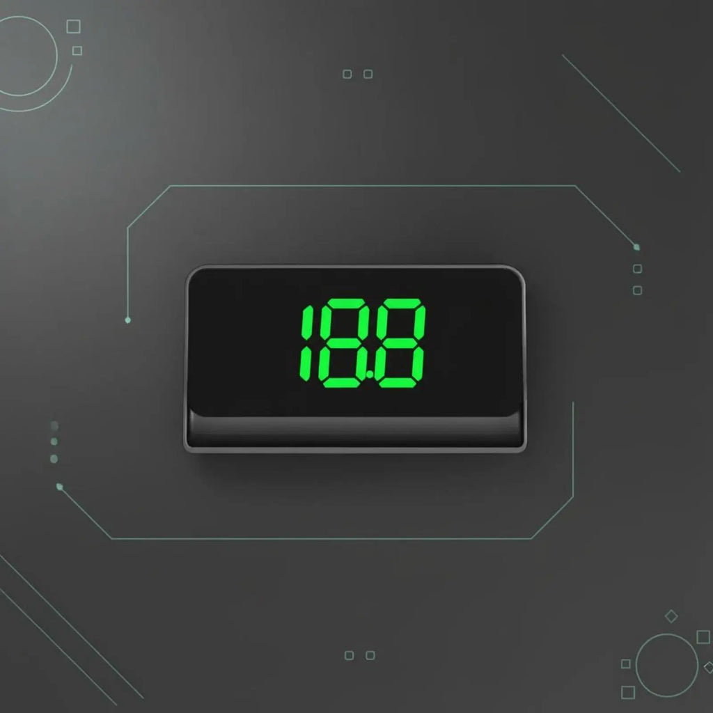 Universal HUD Miles per Hour / KM/H Switchable Digital Car Speedometer Compact - Automotive LED Light