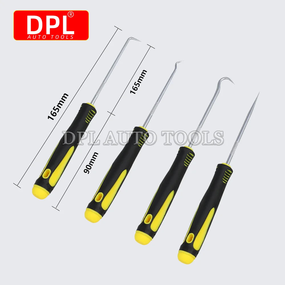 16cm 4Pcs Pick Hooks Oil Seal Screwdrivers Set Auto Vehicle O-Ring Gasket Seal Puller Remover Se - Automotive LED Light