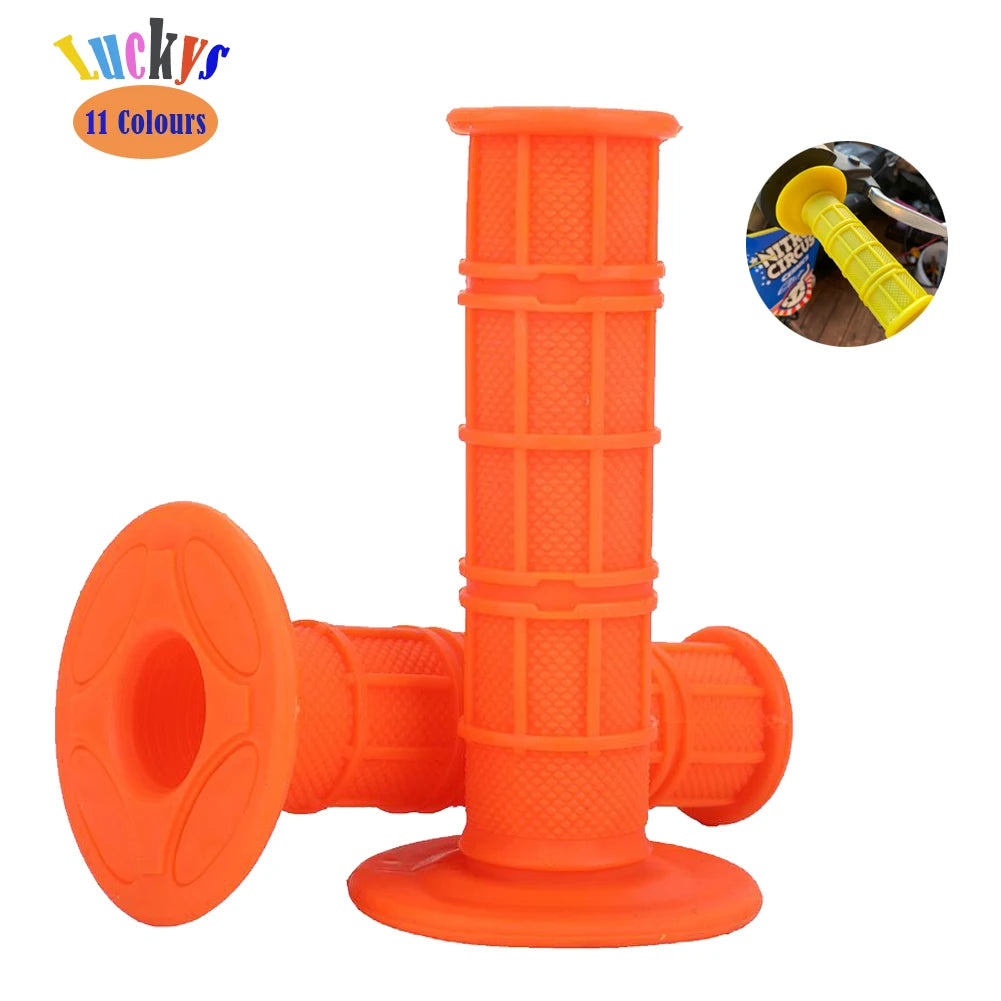 22 24mm Universal Handle Grips Dirt Pit Bike Motorcycle Motocross Motorbike Handle Bar Grip For  - Automotive LED Light